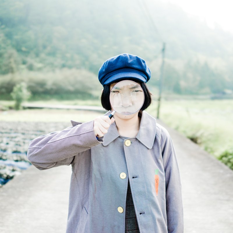 【讨厌胡萝卜俱乐部】 / 鹿皮大衣 / 咖啡色线＋白色线交错成的卡其色 - 女装休闲/机能外套 - 其他材质 卡其色