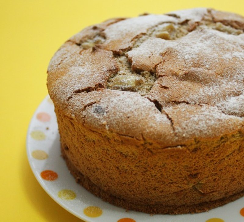 香蕉咖啡戚风蛋糕 - 咸派/甜派 - 新鲜食材 咖啡色