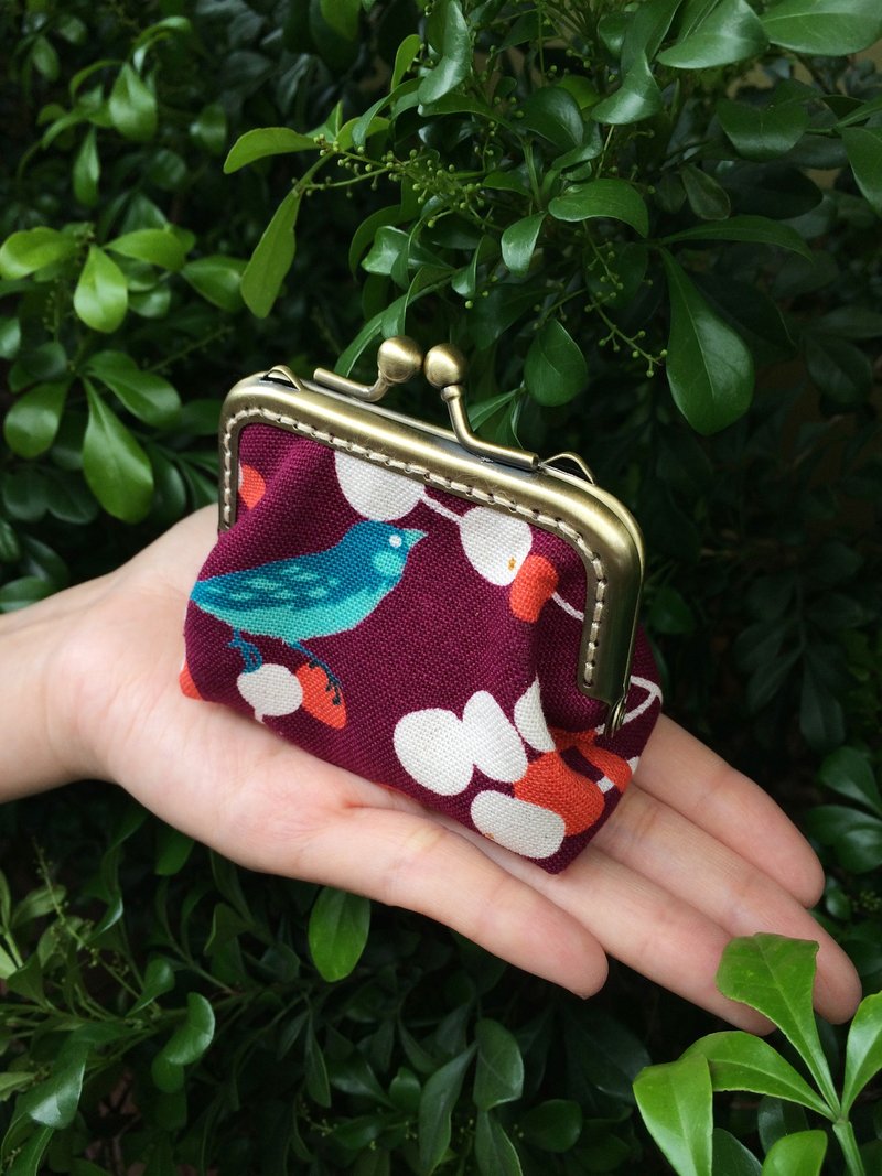 手作古铜口金包 零钱包-早起的鸟儿有果子吃 - 零钱包 - 其他材质 紫色