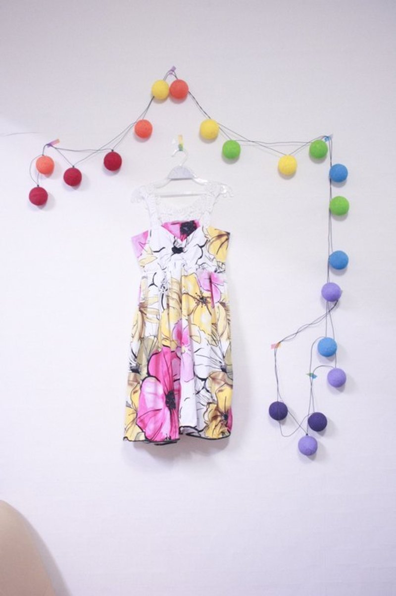 玫瑰蕾丝 - 洋装/连衣裙 - 其他材质 粉红色