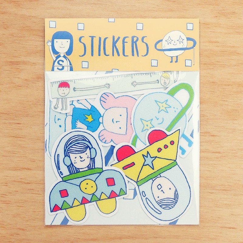 右手超人中贴纸 / 第4组 - 贴纸 - 纸 橘色