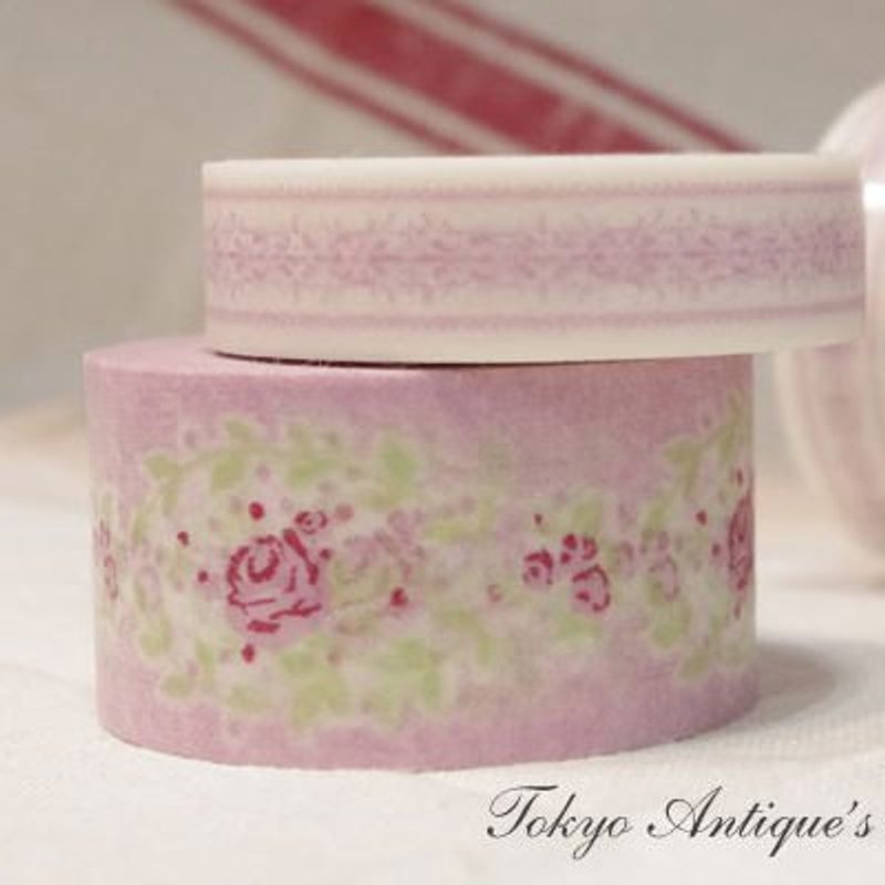 Tokyo Antique Masking Tape MT和纸胶带 (MAS-R) - 纸胶带 - 纸 粉红色