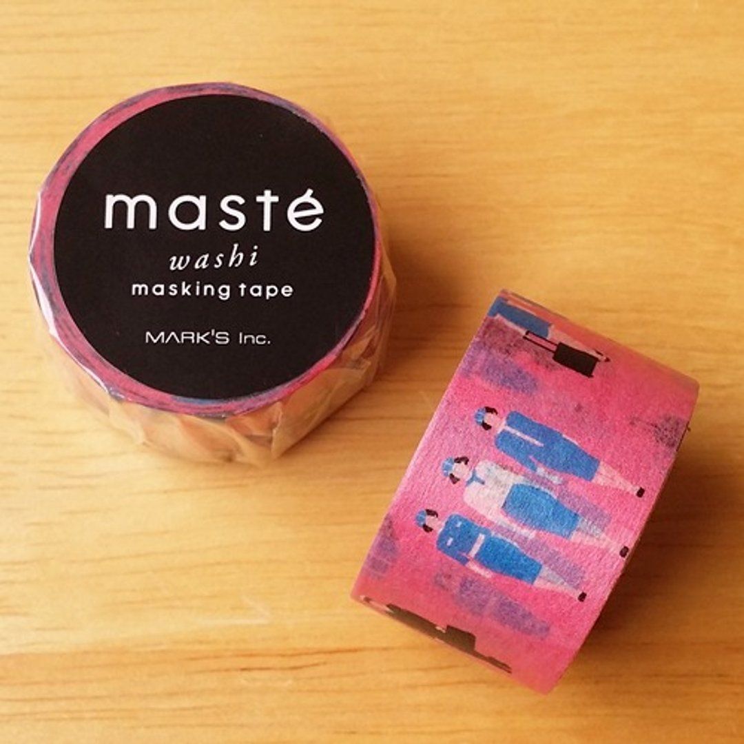 maste 和纸胶带 Travel系列【空服员(MST-MKT122-A)】日本直营限定 - 纸胶带 - 纸 多色