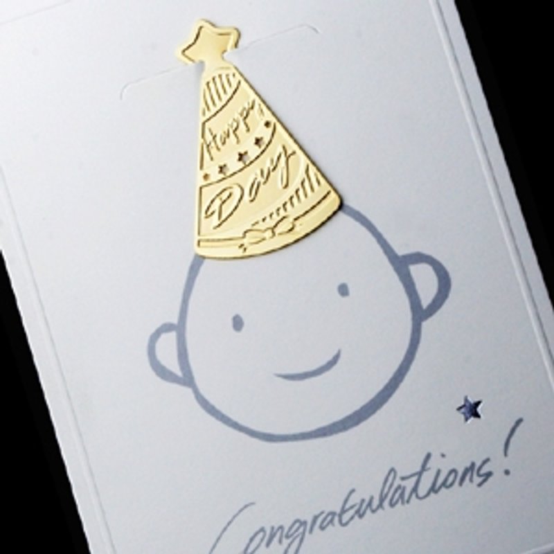 Dessin x Bookfriends-18K金造型书签-Birthday hats,BZC28938 - 贴纸 - 纸 白色