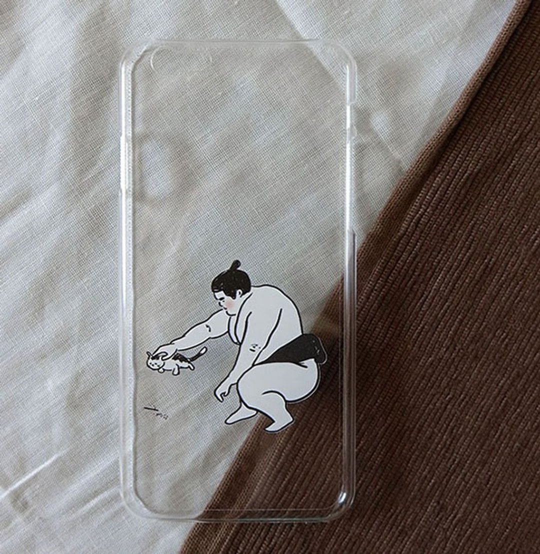 iphone/samsung 透明手机壳-相扑爱猫咪 - 其他 - 塑料 