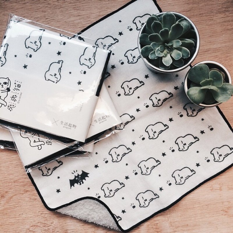 爽爽猫小方巾 - 毛巾浴巾 - 棉．麻 
