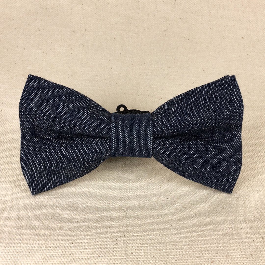 Mr.Tie 手工缝制领结 Hand Made Bow Tie 编号105 - 领带/领带夹 - 棉 蓝色