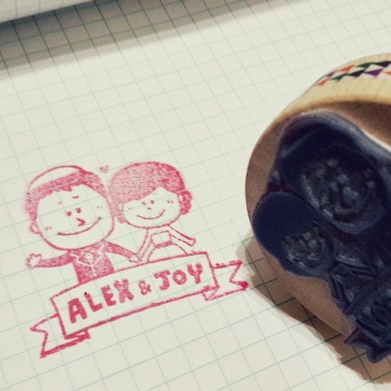 婚礼用章 x 印章 x 打造专属婚礼 x 婚礼小物 x 专属个人化婚礼 - 印章/印台 - 木头 