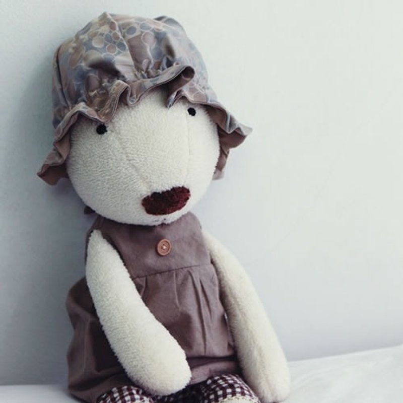 KAKIBABY专利天然柿子染布 - 小红帽6-18个月(深蓝色) - 围嘴/口水巾 - 棉．麻 蓝色