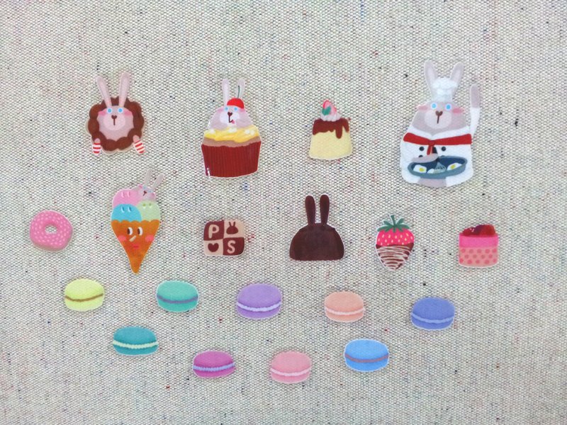 Possie午茶时光贴纸组 - 贴纸 - 防水材质 透明