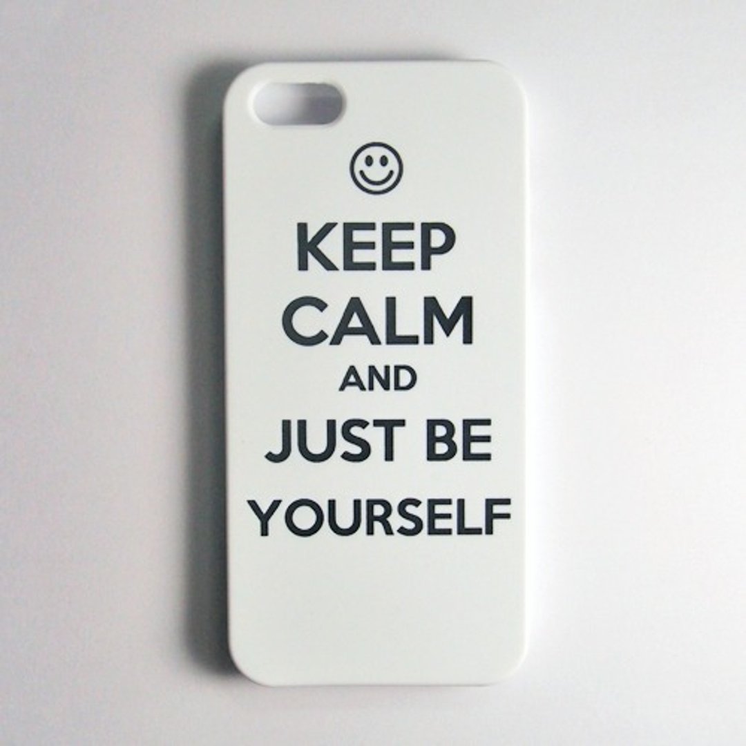 SO GEEK 手机壳设计品牌 THE KEEP CALM GEEK JUST BE YOURSELF款(白) - 手机壳/手机套 - 塑料 白色