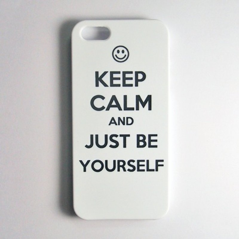 SO GEEK 手机壳设计品牌 THE KEEP CALM GEEK JUST BE YOURSELF款(白) - 手机壳/手机套 - 塑料 白色