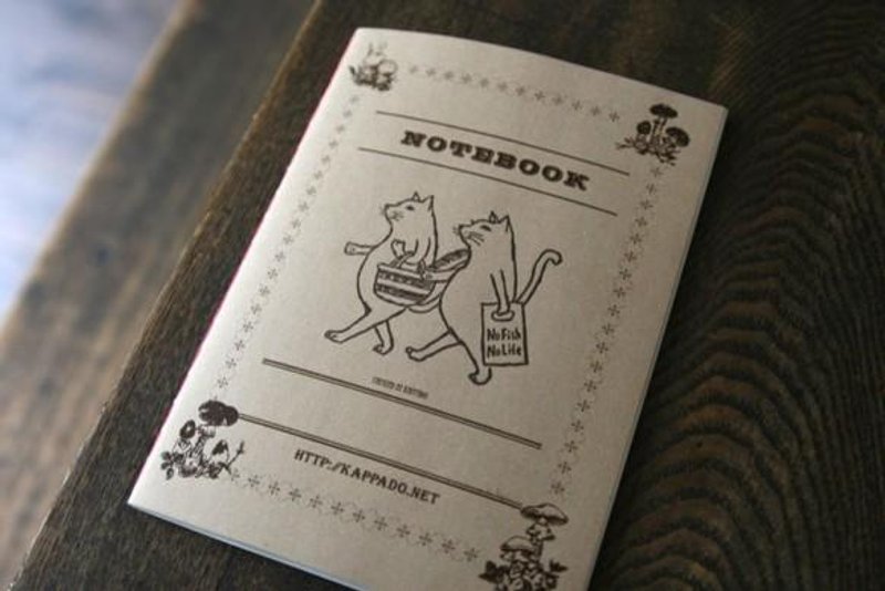 Letterpress note (Cats) - 笔记本/手帐 - 纸 