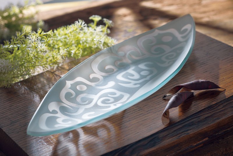 文创用品 / 饕餮盘 / 玻璃 / 水果盘 - 盘子/餐盘/盘架 - 玻璃 白色