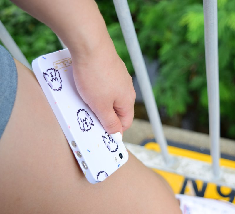 牧羊犬 iPhone LG手机壳 定制型号 刻字 Samsung保护套 狗手机壳 可爱动物 插画 质感 生日礼物 交换礼物 圣诞礼物 HUAWEI空压壳 - 手机壳/手机套 - 塑料 白色