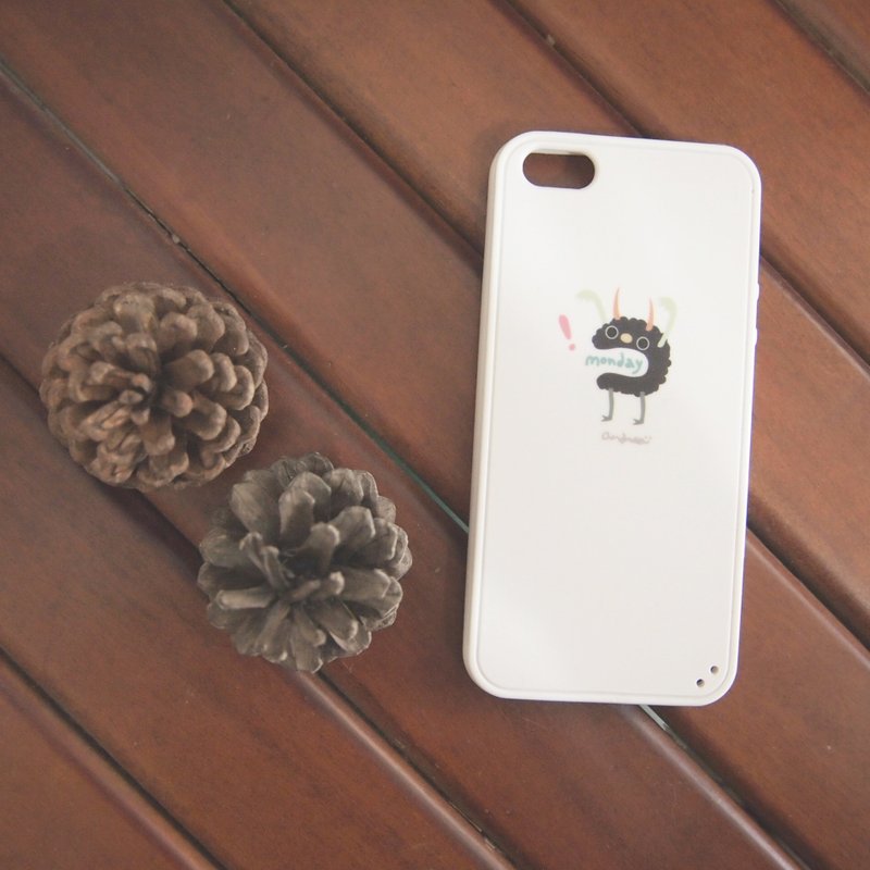 ☁monday blue / iphone5手机壳 - 手机壳/手机套 - 塑料 白色