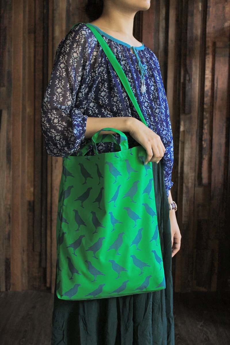 长短把提袋-草地绿色 - 侧背包/斜挎包 - 其他材质 绿色