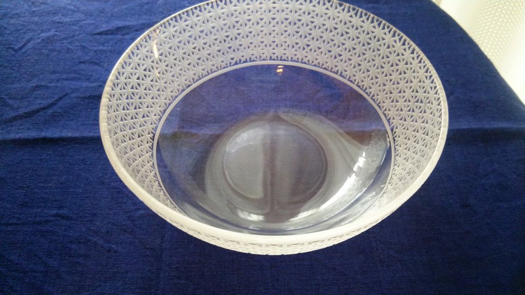 KIRIKO Bowl Hemp Leaf - 浅碟/小碟子 - 玻璃 透明