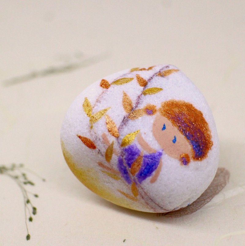 富察令儿。彩绘石头 - 摆饰 - 宝石 咖啡色