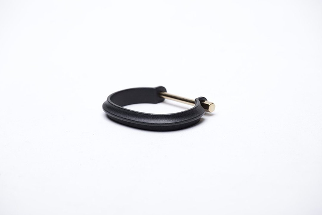 Drilling Lab - Clamp Bracelet 锁·环(黑金) - 手链/手环 - 其他金属 
