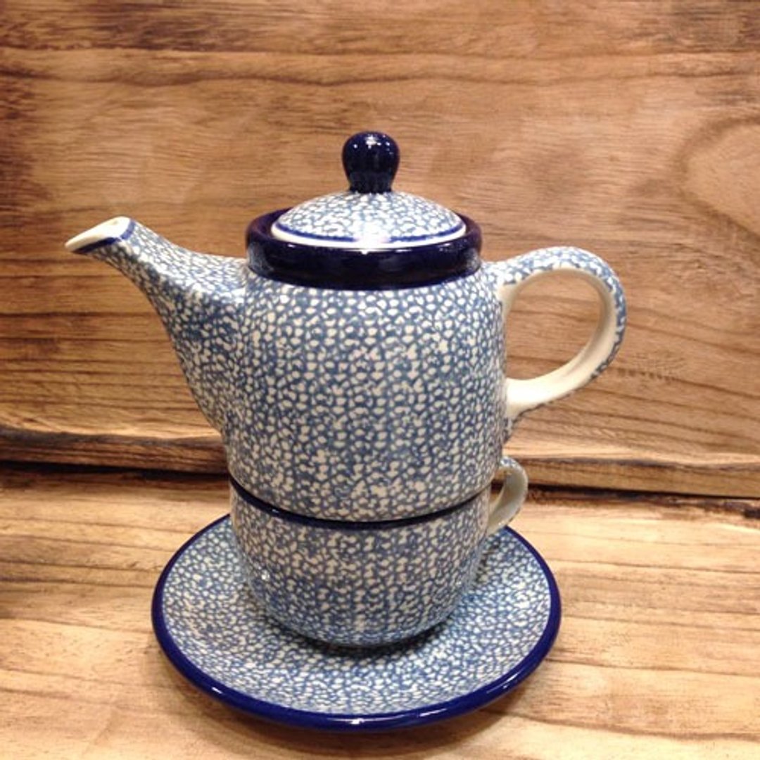 波兰手工个人壶(日系素雅) - 茶具/茶杯 - 其他材质 蓝色