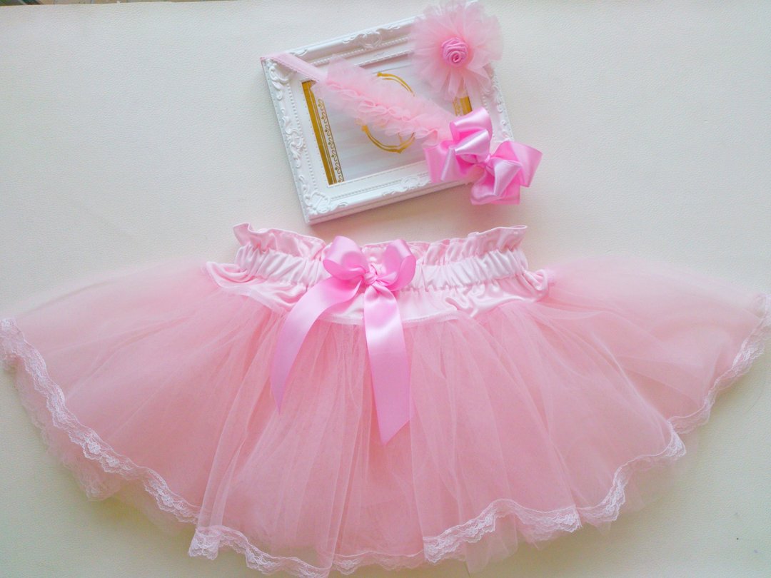 Oops！tutu【花苞澎裙弥月生日礼盒-蜜桃小萝莉3件组】 - 其他 - 其他材质 粉红色