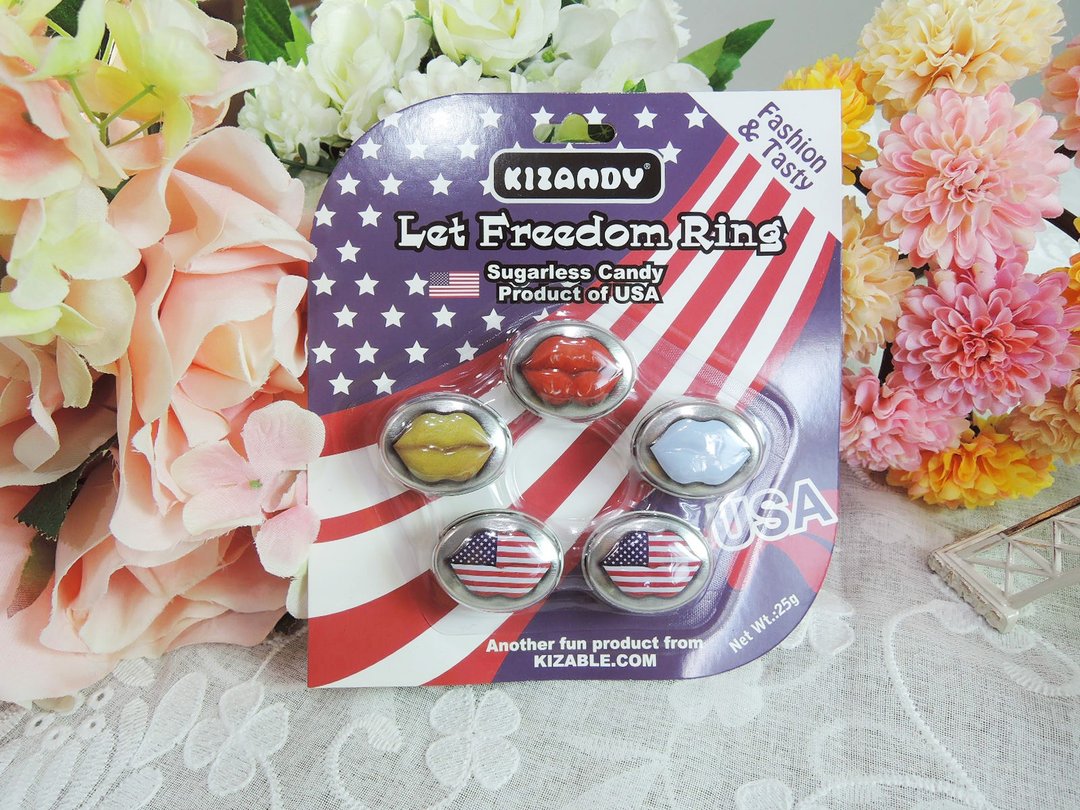 【Kizandy】迷你水果风味糖-美国国旗装(25g) - 零食/点心 - 其他材质 