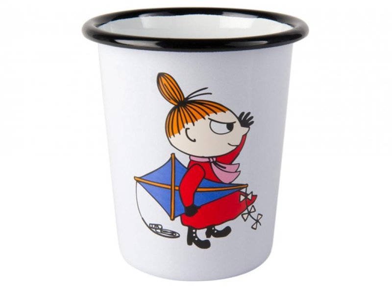 Moomin芬兰噜噜米珐琅水杯4dl (小不点) 情人节礼物 生日礼物 交换礼物 - 咖啡杯/马克杯 - 珐琅 白色