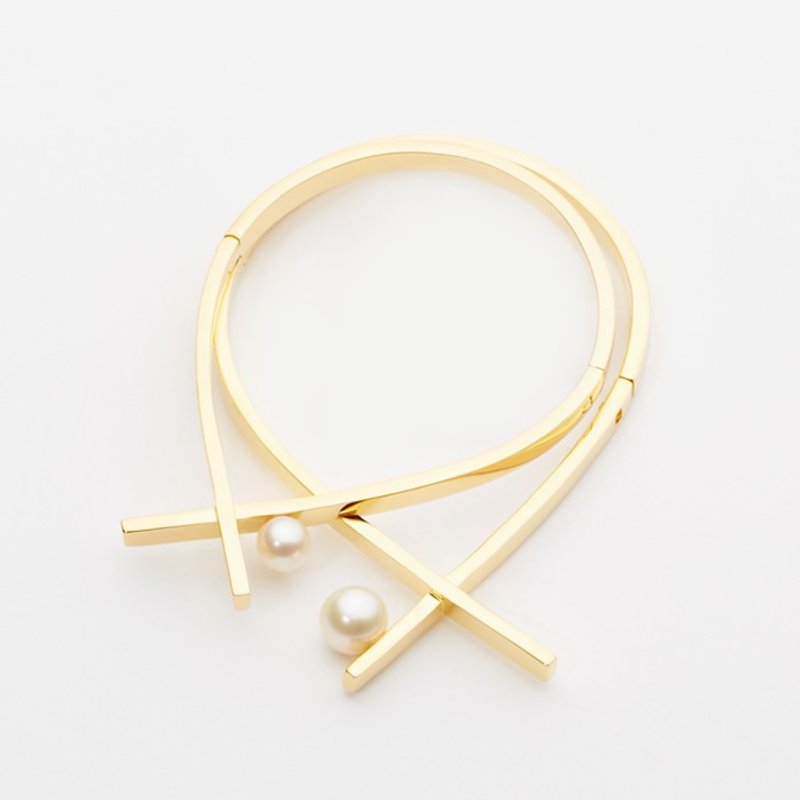 俐落简约 / Zoila bracelets - 手链/手环 - 其他金属 金色