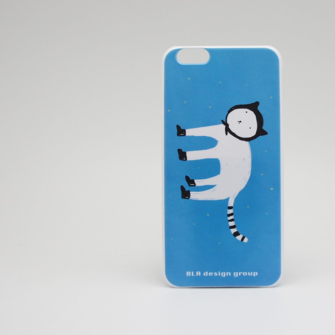 BLR Braincandy 联名款 猫 iPhone 保护壳 iPhone5/5s/6/6Plu - 手机壳/手机套 - 塑料 蓝色