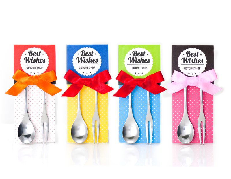 不锈钢点心汤叉组 - 餐刀/叉/匙组合 - 其他金属 多色