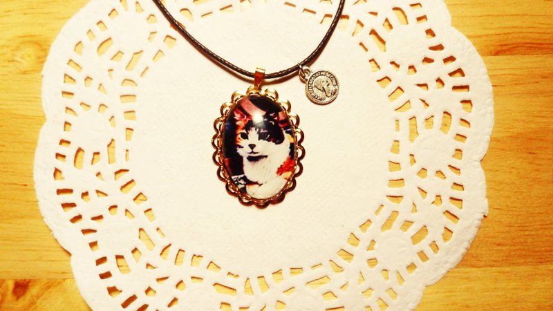 复刻记忆｜时光宝石项链-猫咪一二三之一(唯一的一款) - 项链 - 压克力 红色