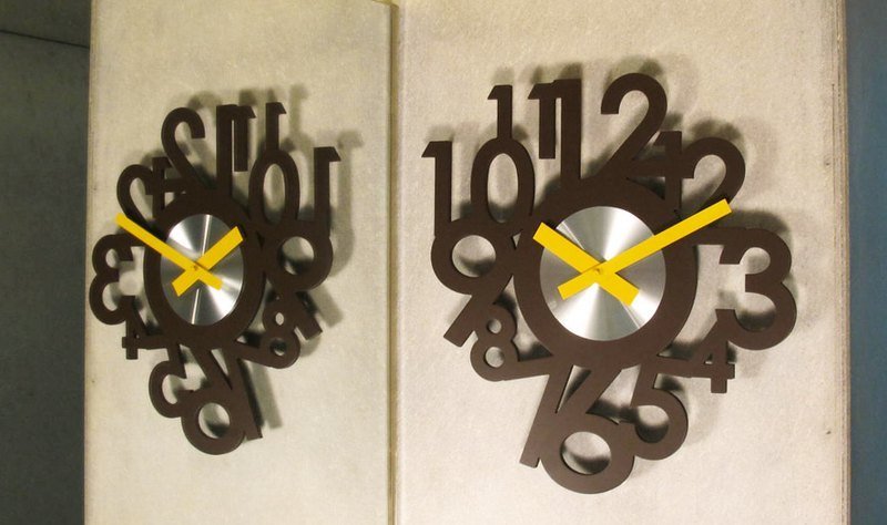 数数儿 壁挂时计 - 时钟/闹钟 - 木头 咖啡色