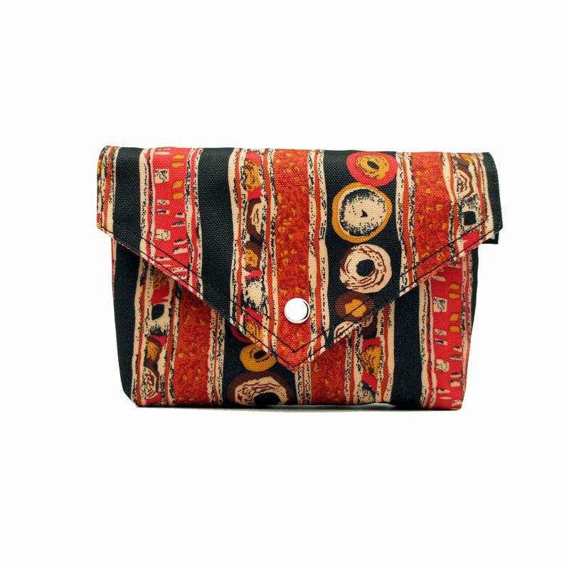 BLR 手工 印花 古文明眼球 BB BAG 两用 肩背包 零钱包 - 侧背包/斜挎包 - 聚酯纤维 咖啡色