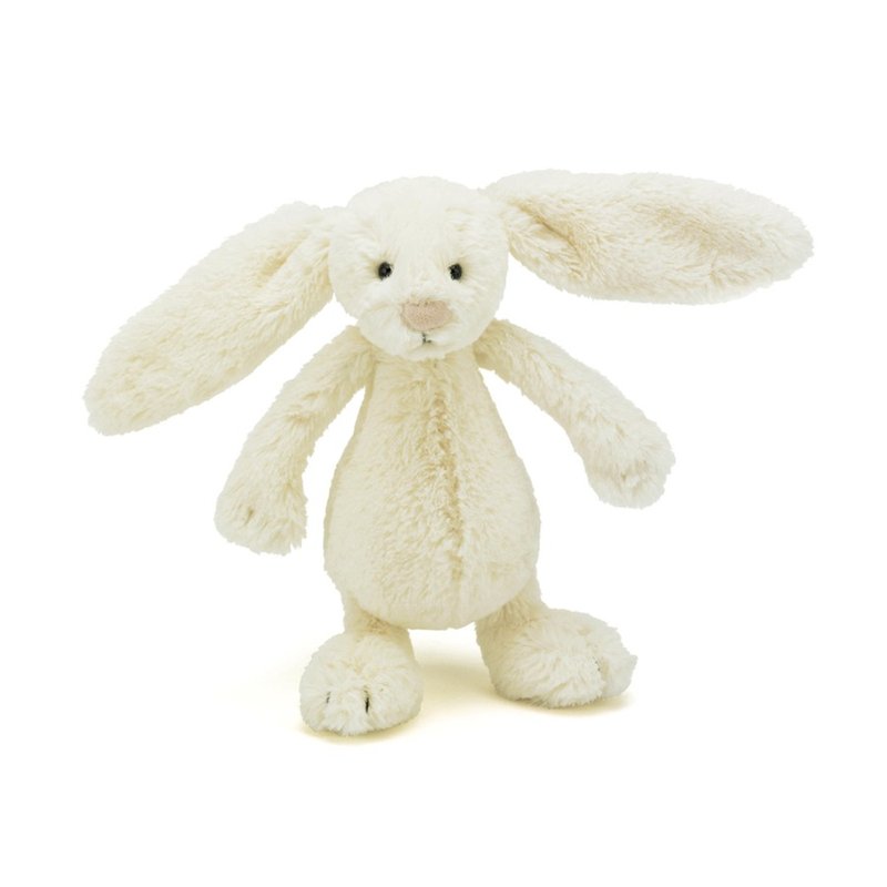 Bashful Cream Bunny 18cm 小白兔 典雅白兔 - 玩偶/公仔 - 聚酯纤维 白色
