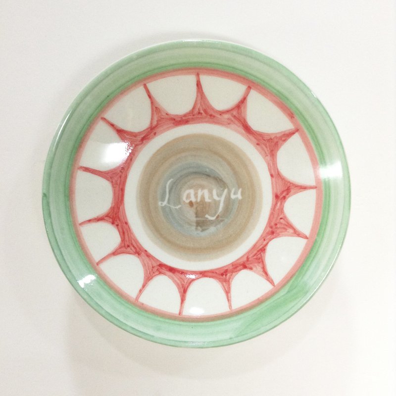 彩色船眼-兰屿手绘小碟 - 浅碟/小碟子 - 瓷 多色