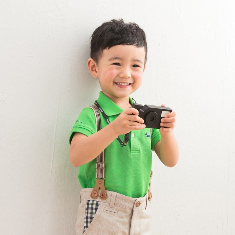 纯棉网眼Polo衫 青绿经典款 - 童装上衣 - 棉．麻 绿色