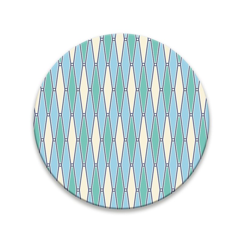 老屋颜 – 日常的铁窗花杯垫 – XOXO亲吻拥抱 - 杯垫 - 其他材质 蓝色