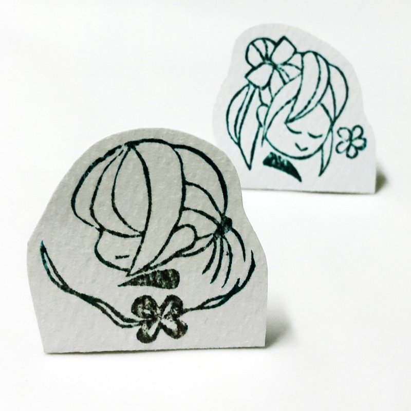 【旅行印章】日系女孩 - 印章/印台 - 塑料 