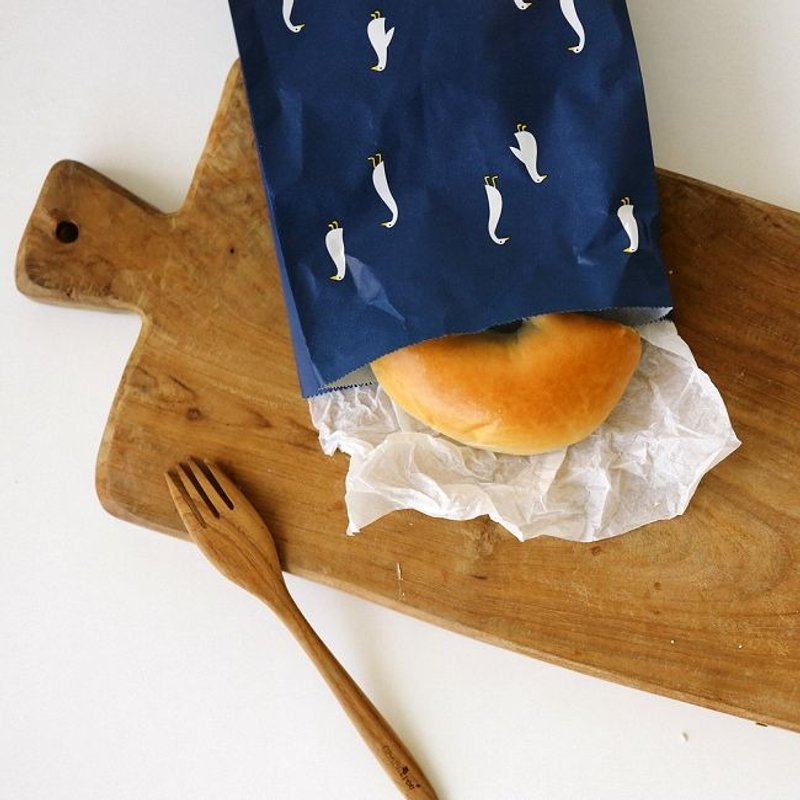 Dailylike-交换礼物包装-动物礼物袋纸袋组(10入)-03小白鹅,E2D24439 - 信封/信纸 - 纸 蓝色