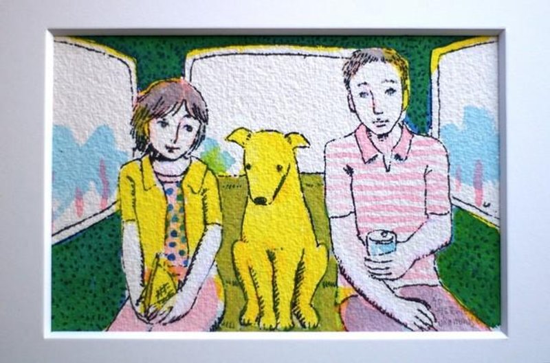 [going to buy a boat] original handprint「舟を買いに」原画　1/10 - 海报/装饰画/版画 - 纸 绿色