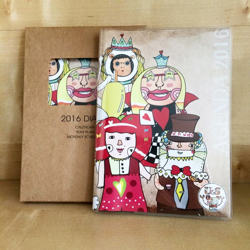 2016 手帐日志【Happy Everyday】赤毛族爱丽丝梦游仙境主题封面 新年好礼物 - 笔记本/手帐 - 纸 多色