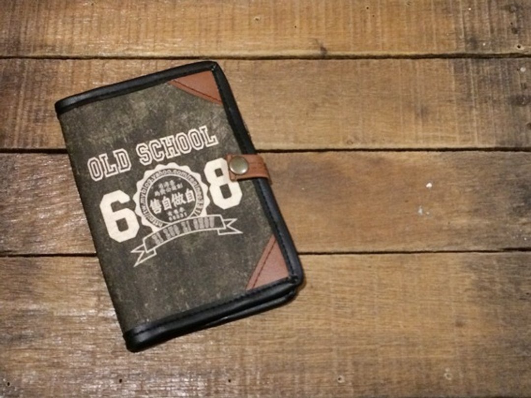 护照套 passportcase- old school 礼物推荐 - 护照夹/护照套 - 人造皮革 黑色