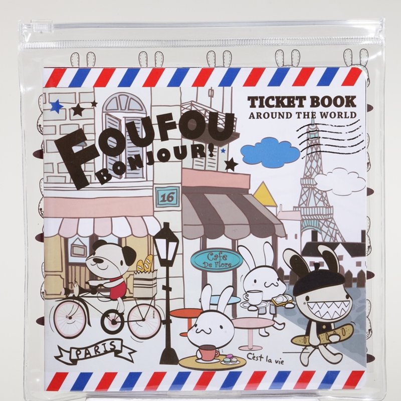 《Foufou》票券记录本四代-日安巴黎 - 笔记本/手帐 - 纸 