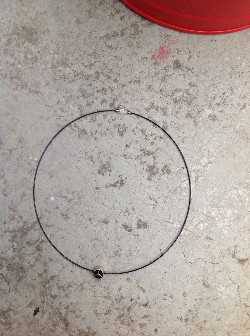 圆形锁骨项链∞太阳与和平 - 项链 - 其他金属 金色