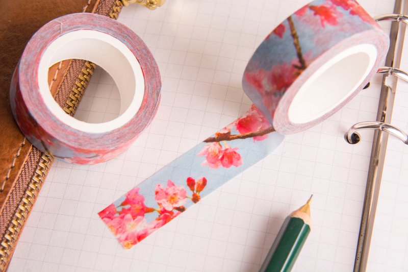 日本和纸胶带~山樱花 - 纸胶带 - 纸 粉红色