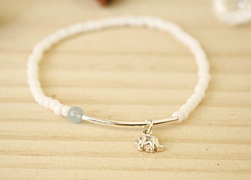 春．乐 § 纯银大象．白．手链 - 手链/手环 - 其他金属 白色