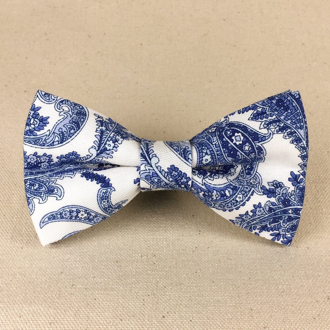 Mr.Tie 手工缝制领结 Hand Made Bow Tie 编号152 - 领带/领带夹 - 棉 白色