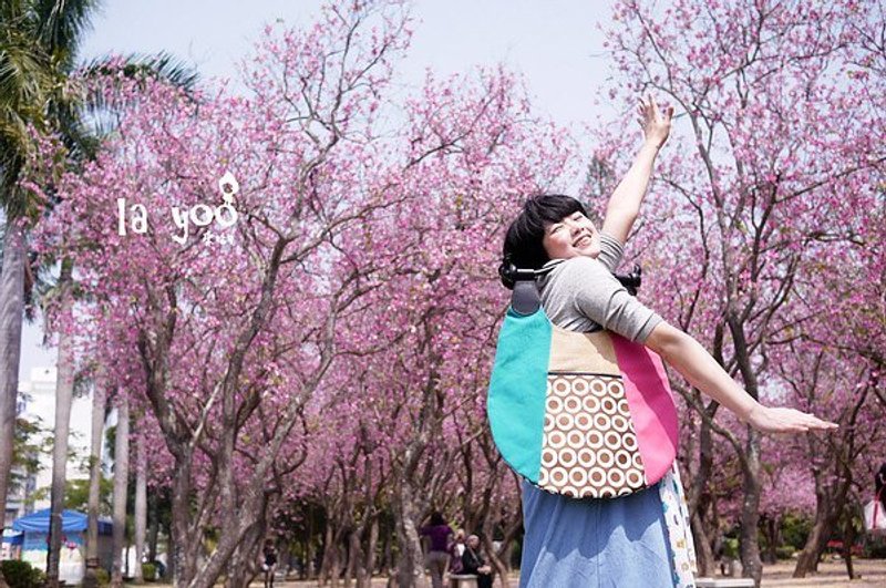 金点设计奖:台南孔庙包(樱花粉红)Tainan confucian temple bag - 侧背包/斜挎包 - 真皮 粉红色