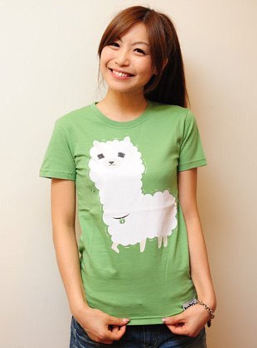 | Alpaca 草泥马马马 | - 女装 T 恤 - 棉 绿色
